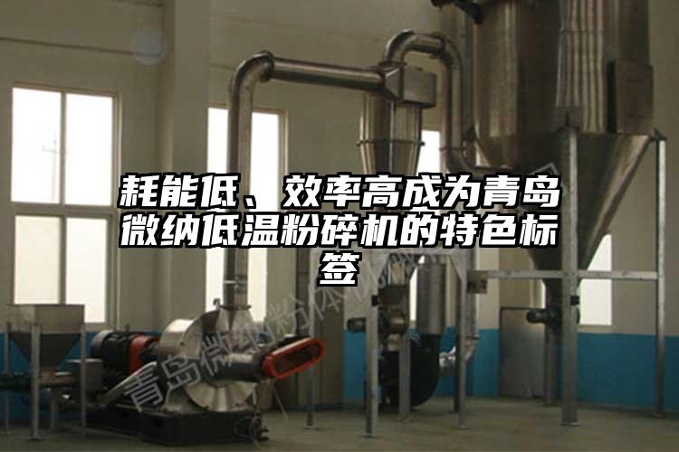 耗能低、效率高成為青島微納低溫粉碎機(jī)的特色標(biāo)簽